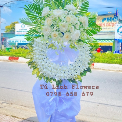 Vòng Hoa Đám Tang Giá Rẻ - Mua Hoa Đám Tang Ở Long An